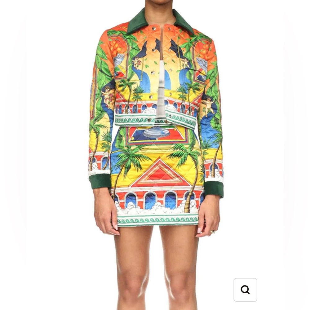 Casablanca Quilted Tennis Club Skirt